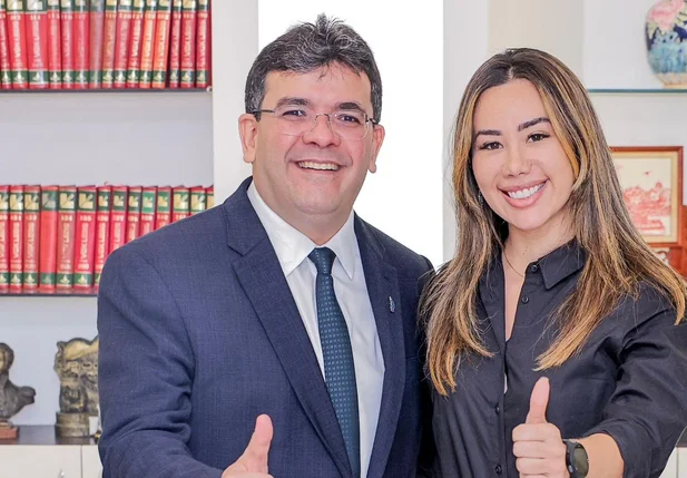 Governador Rafael Fonteles e vereadora Fernanda Gomes