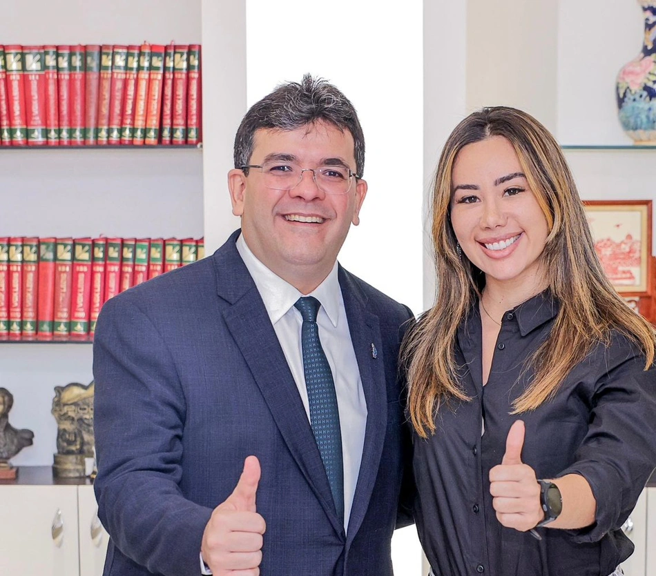 Governador Rafael Fonteles e vereadora Fernanda Gomes