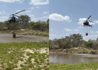 Helicóptero do Batalhão de Operações Aéreas