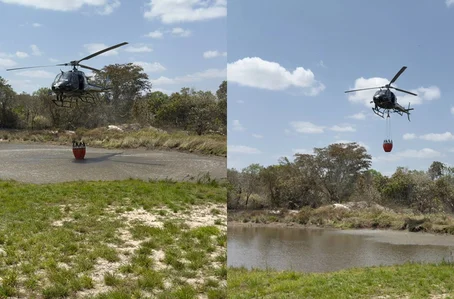 Helicóptero do Batalhão de Operações Aéreas