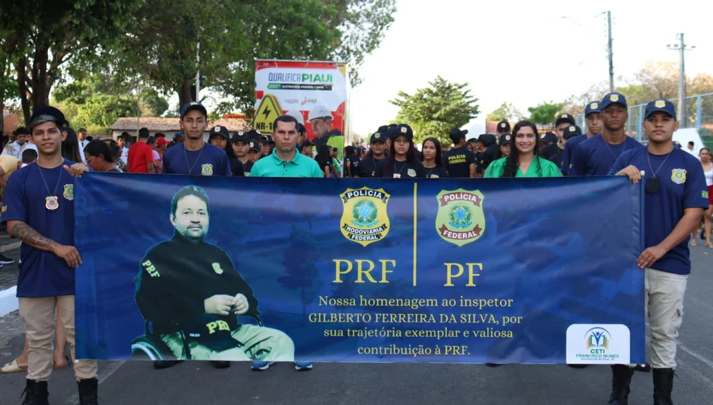 Homenagem ao inspetor da Polícia Rodoviária Federal (PRF) Gilberto Ferreira