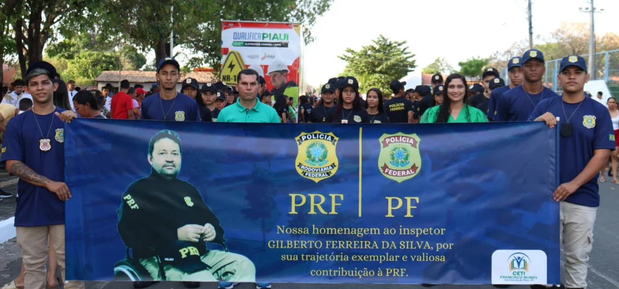 Homenagem ao inspetor da Polícia Rodoviária Federal (PRF) Gilberto Ferreira