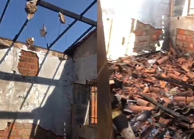 Incêndio destruiu parte da casa de Vanessa Soares
