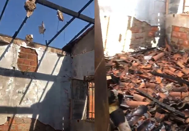 Incêndio destruiu parte da casa de Vanessa Soares
