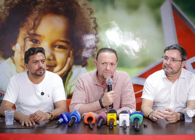 João Pereira, Edinho Silva e Fábio Novo