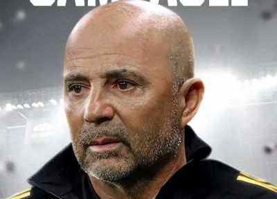 Jorge Sampaoli no anúncio da volta ao Atlético-MG