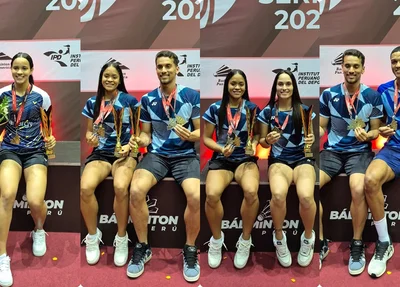 Juliana Viana, Jaquelina Lima e Fabrício Farias, Jaqueline Lima e Samia Lima, Fabrício Farias e Davi Silva