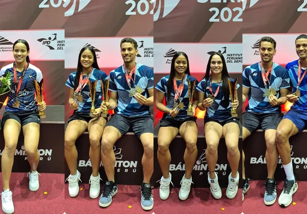 Juliana Viana, Jaquelina Lima e Fabrício Farias, Jaqueline Lima e Samia Lima, Fabrício Farias e Davi Silva
