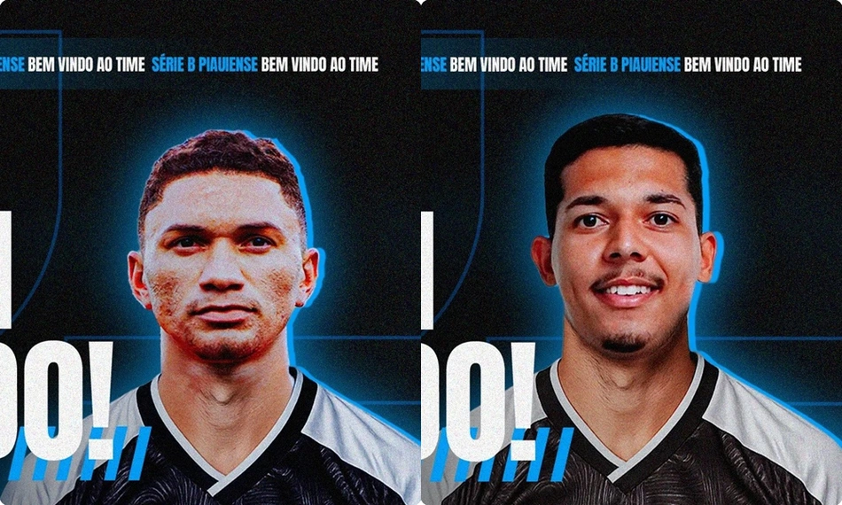 Junyel e Mathirso Alves, novos reforços do Teresina Esporte Clube