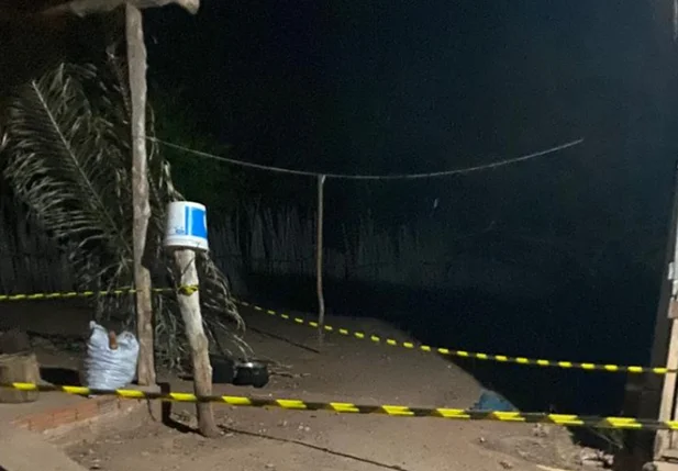 Local do onde um dos corpos foi localizado no povoado Laranjeiras, em Amarante