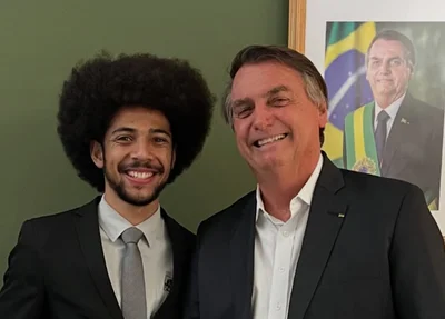 Maicon Sulivan e Jair Bolsonaro