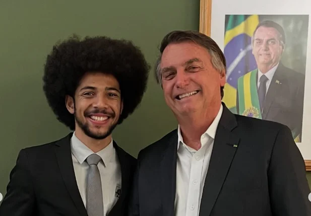 Maicon Sulivan e Jair Bolsonaro