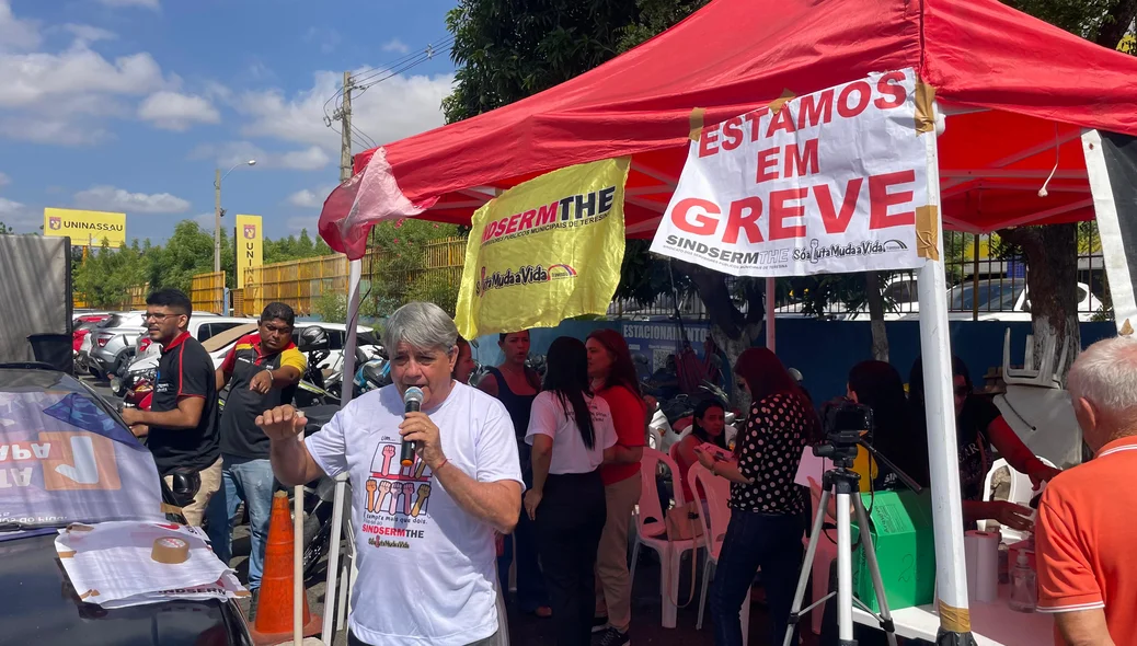 Manifestação dos técnicos de patologia clínica da FMS