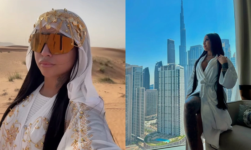 Maria Vitória, conhecida como DJ Latina, em Dubai