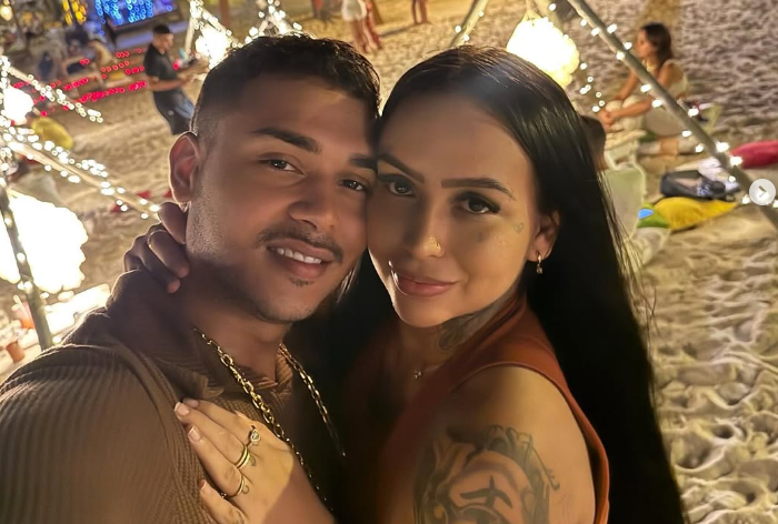 Maria Vitória Silva de Sousa Lima, a Dj Latina Gold, e Domingos da Silva Ferreira