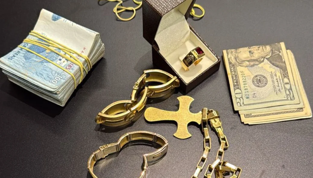 Material encontrado durante operação