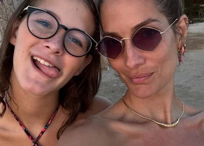 Modelo piauiense Schynaider Moura faz homenagem à filha Anne Marie