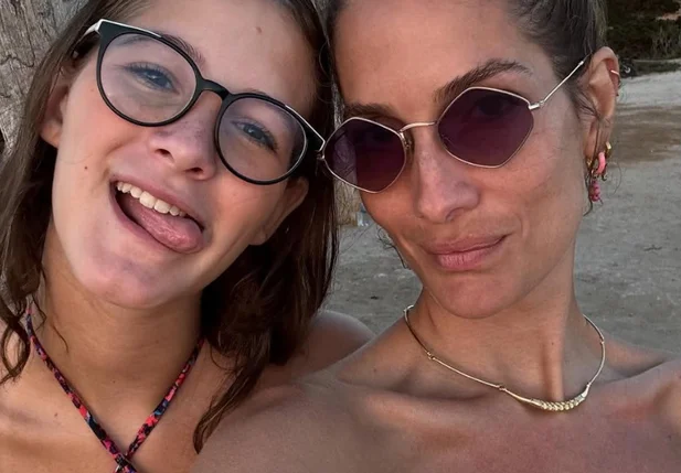 Modelo piauiense Schynaider Moura faz homenagem à filha Anne Marie