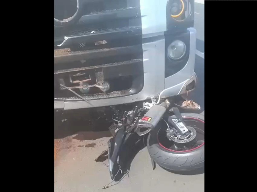 Motocicleta do médico Caio Barros
