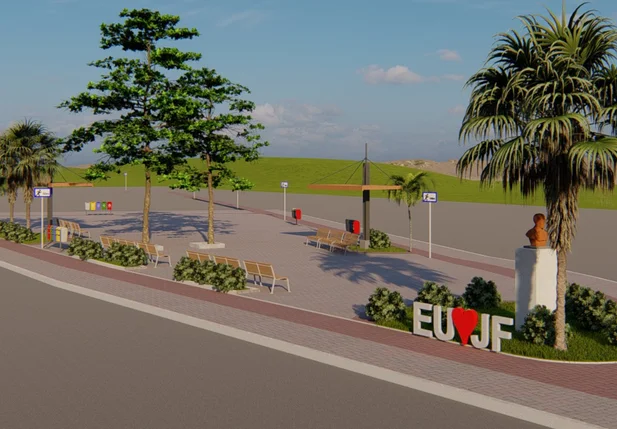 Nova praça em José de Freitas