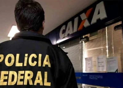 Polícia Federal prendeu dupla que saía de agência da Caixa