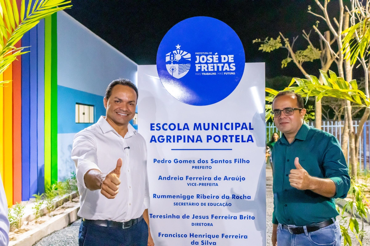 Prefeitura de José de Freitas inaugura reforma e ampliação da Escola Municipal Agripina Portela