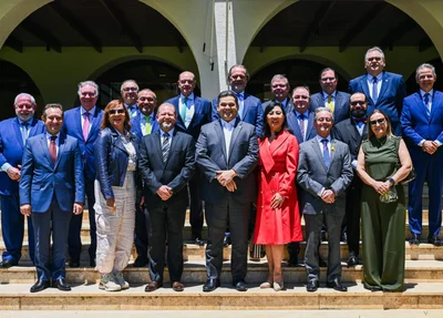 Presidente do Tribunal de Justiça do Piauí em reunião com Davi Alcolumbre