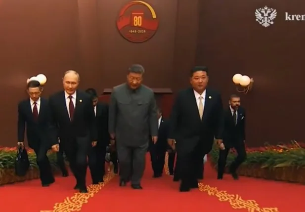 Putin, Kim Jong-un e Xi Jinping