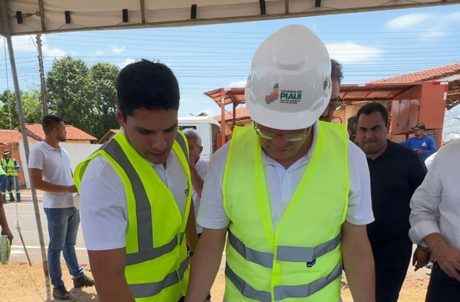 Rafael Fonteles e Leo Sobral visitam obras