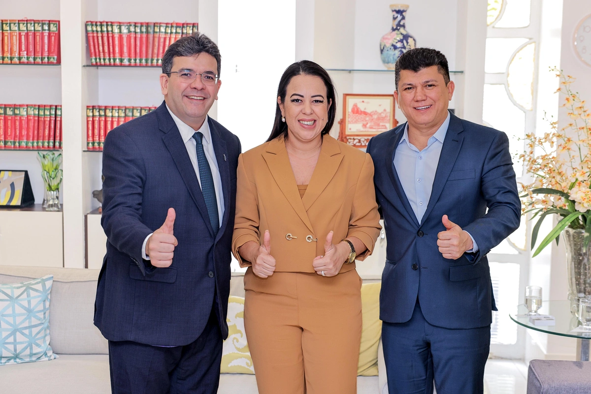 Rafael Fonteles, Jaqueline Brito e Rubens Vieira