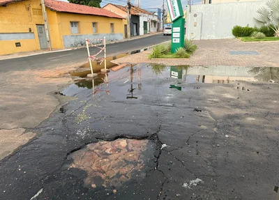 Rua Magalhães Filho, no Centro de Teresina