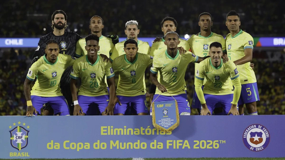 Seleção Brasileira caiu para o 6º lugar no ranking da Fifa