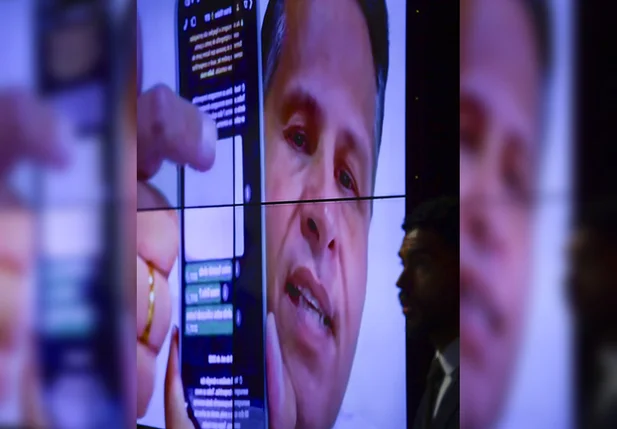 Tagliaferro em audiência no Senado