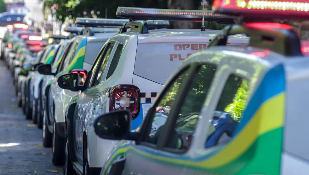Viaturas usadas para patrulhamento em Teresina