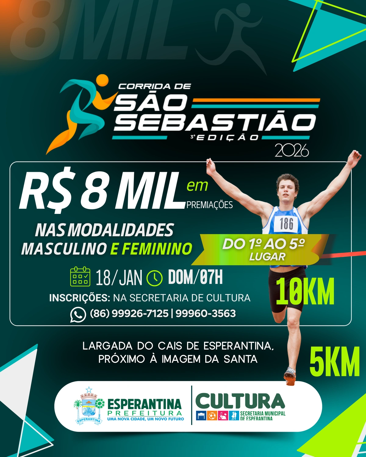 A competição contará com R$ 8 mil em premiações