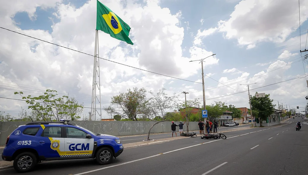 Acidente na Avenida Duque de Caxias