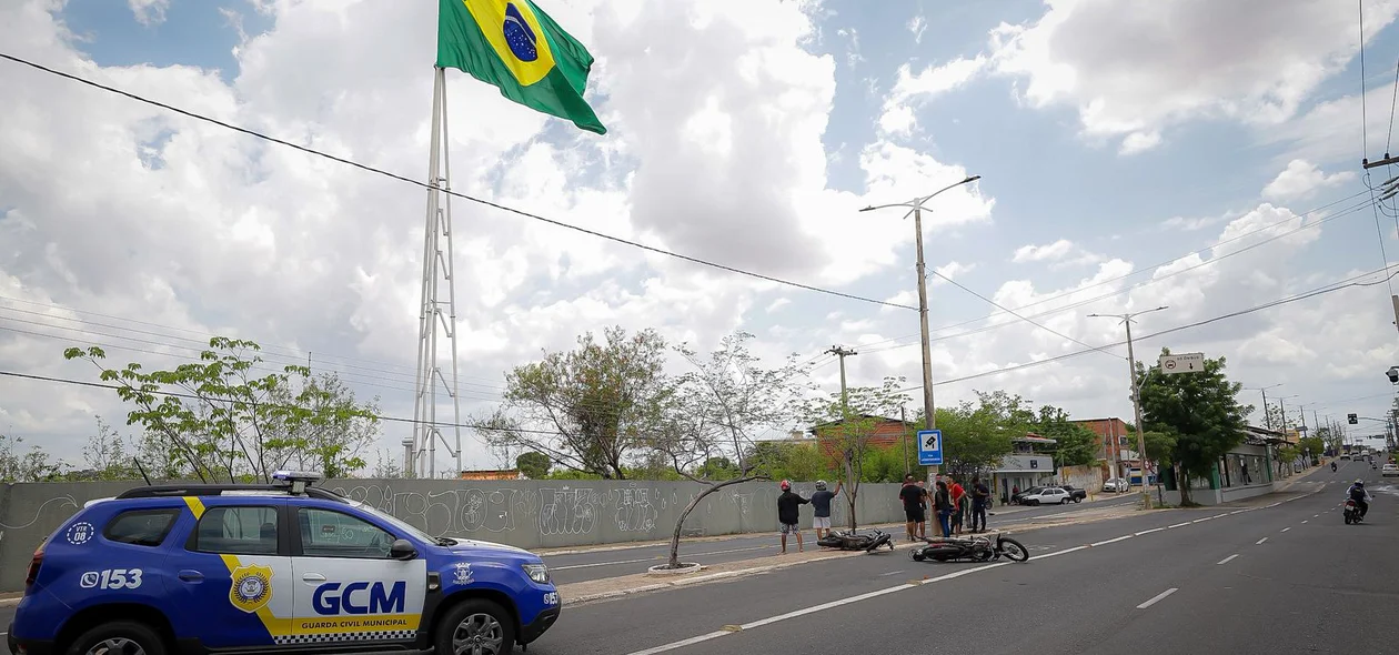Acidente na Avenida Duque de Caxias