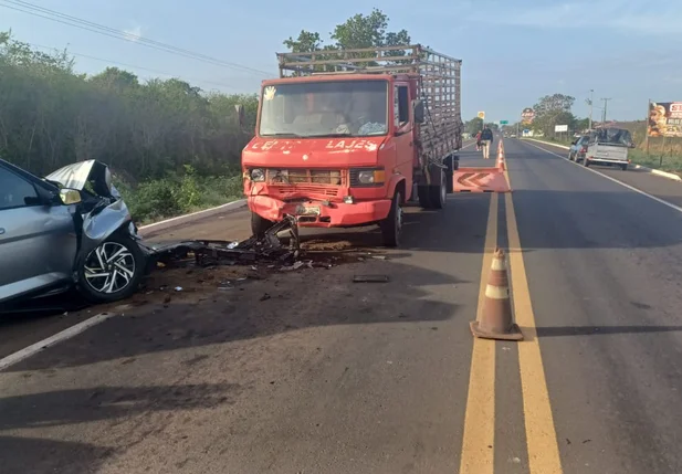 Acidente na BR 343 em Piripiri