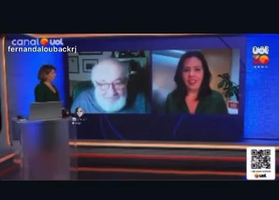 Apresentadora do UOL faz piada com queda de bolsonaro