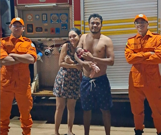 Bombeiros salvam recém-nascida engasgada no Piauí