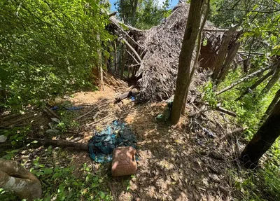 Cabana abandonada na região de Bacabal