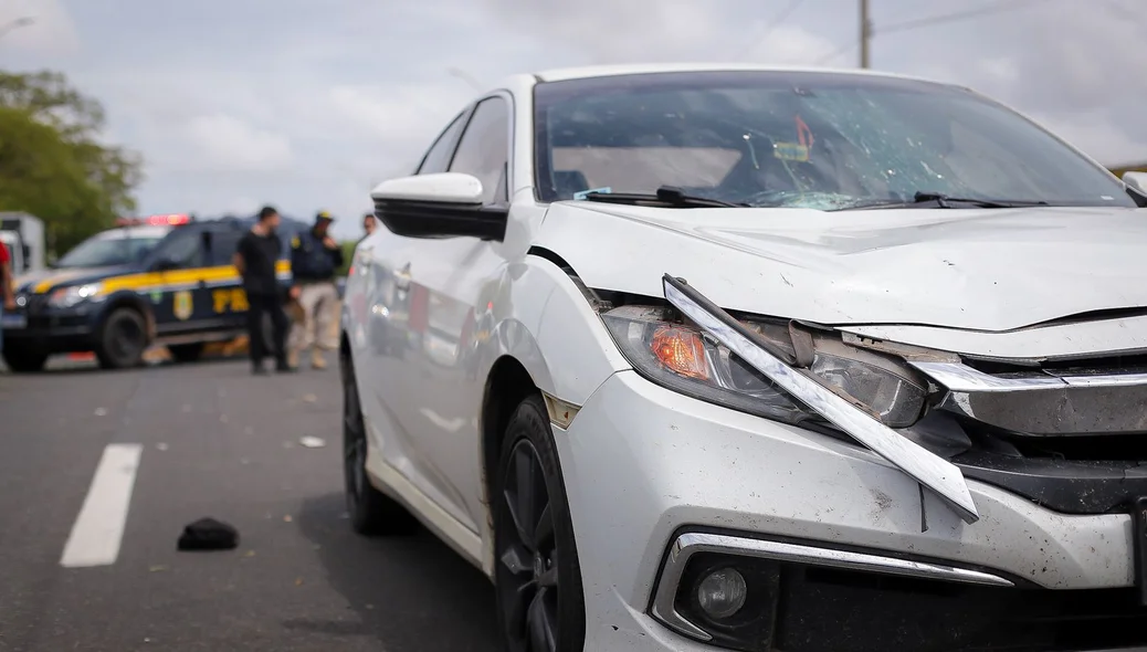 Carro envolvido no acidente