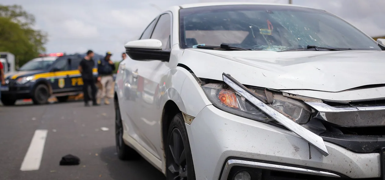 Carro envolvido no acidente