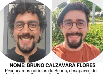 Cartaz de desaparecimento de Bruno Calzavara Flores
