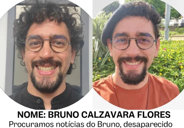 Cartaz de desaparecimento de Bruno Calzavara Flores