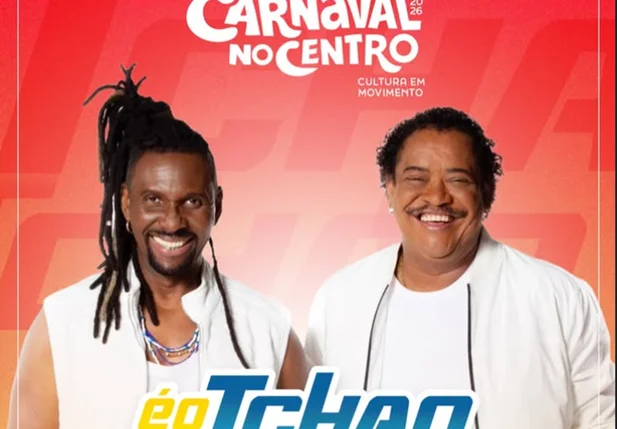 Cartaz divulgação show da banda É O Tchan em Teresina
