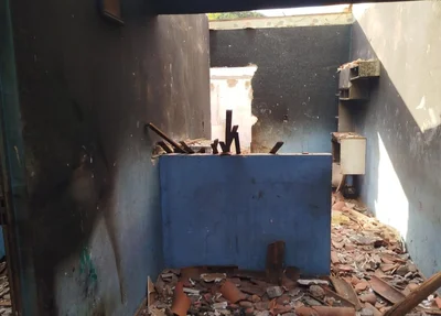Casa do suspeito de atropelar e matar Gabriele Rodrigues