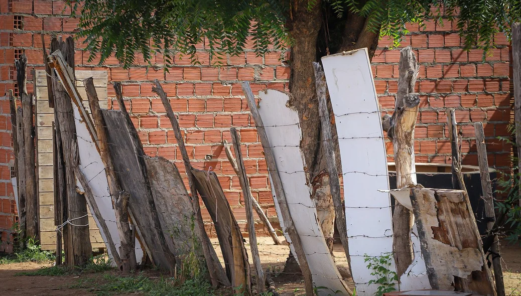 Casa onde ocorreu o crime