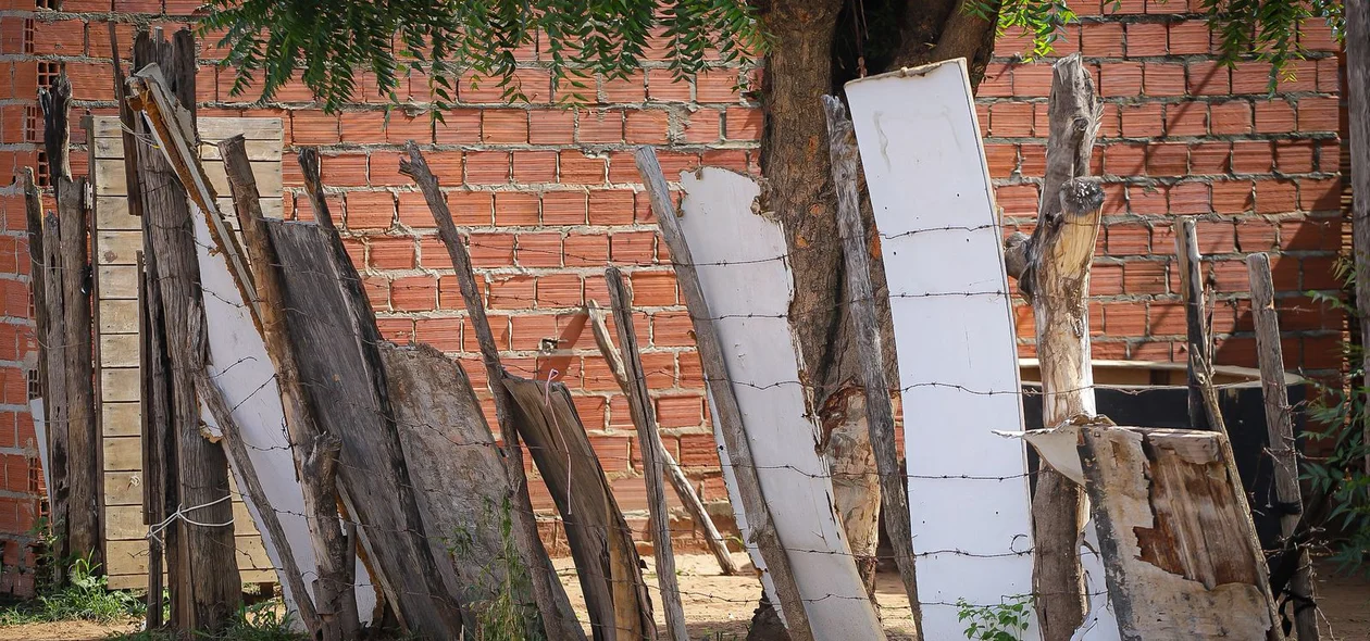 Casa onde ocorreu o crime