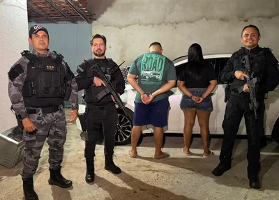 Casal preso na operação
